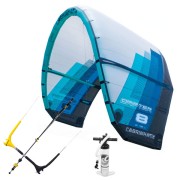 Cabrinha Drifter Kite + Bar und Pumpe aus 2018 Farbe Blau